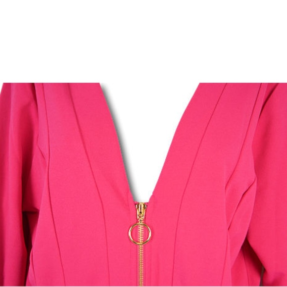 Charlotte Russe Plus Size Zip Front Bodycon Dress - Picture 4 of 5